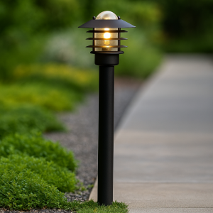 Luminaire extérieur noir en acier inoxydable, Felice, IP44