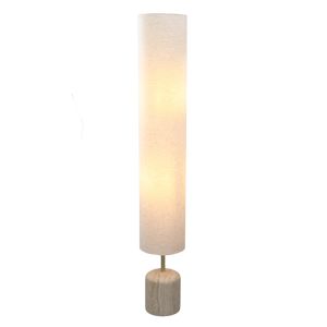Lampadaire beige moderne, Ghislaine, avec interrupteur
