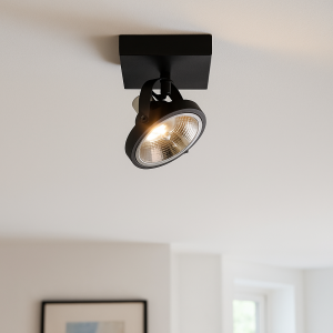 Plafonnier noir moderne, Morris