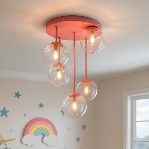 Plafonnier rose design, Stacy