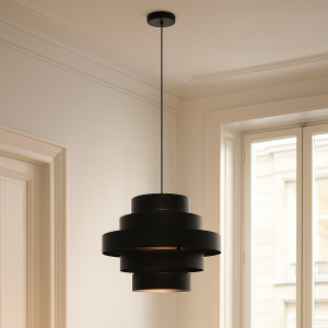 Suspension noire rustique, Jana