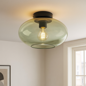 Plafonnier vert design, Luca