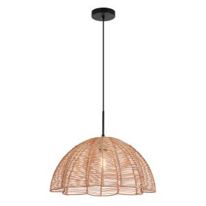 Suspension en rotin marronne, Heather