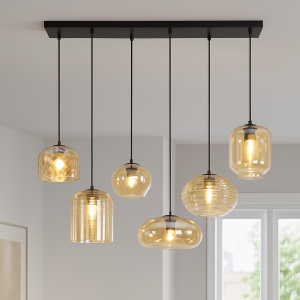 Suspension ambre moderne, Caia