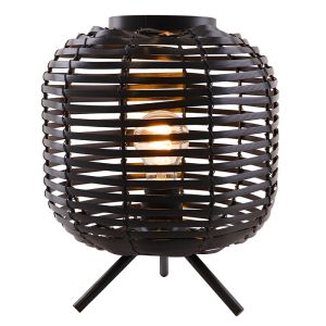 Lampe de table noire industrielle, Pinar, avec interrupteur