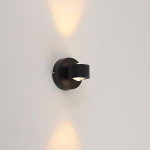 Applique up and down noire moderne, Izzet, 6W, 3000K LED