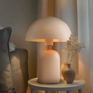 Lampe de table rose moderne, Isha, avec interrupteur