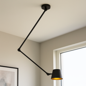 Plafonnier noir moderne, Rinke