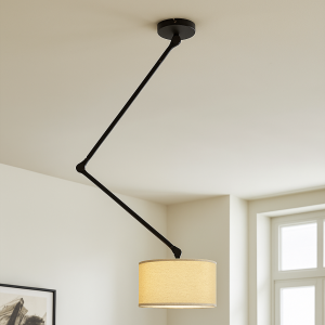 Plafonnier noir moderne, Timmy