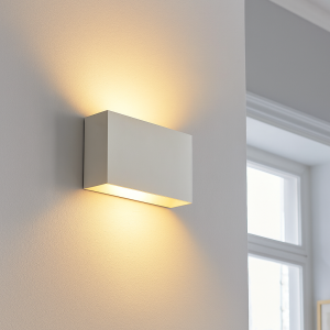 Applique murale blanche moderne, Perry