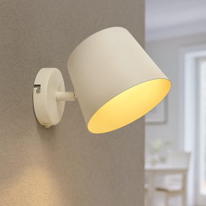 Spot mural blanc moderne, Rinke, avec interrupteur