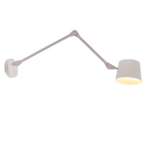 Applique murale blanche moderne, Rinke, avec interrupteur