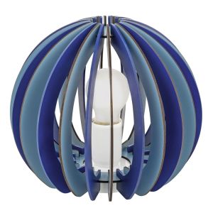 Lampe de table pour enfants bleue en bois, Babette