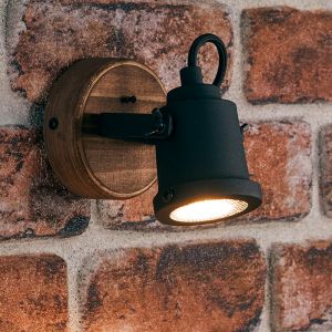 Spot mural en bois marron, Jantina