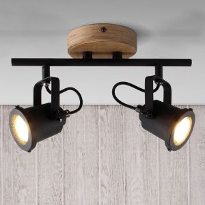 Spot plafond en bois marron, Jantina
