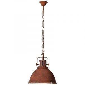Suspension couleur rouille industrielle, Alexi