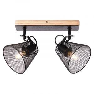 Spot plafond en bois noir, Havin