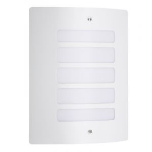 Luminaire extérieur blanc en métal, Alea, IP44