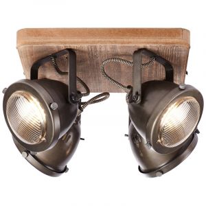 Plafonnier en bois marron, Elena