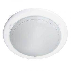 Plafonnier blanc en verre, Angely