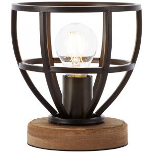 Lampe de table noire moderne, Esmee, avec interrupteur
