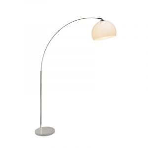 Lampadaire à arc chromé moderne, Ariana, avec interrupteur