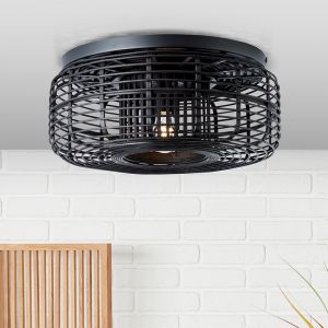 Lampe plafond en bois noire, Deacon