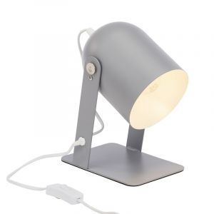 Lampe de table grise moderne, Arlette, avec interrupteur