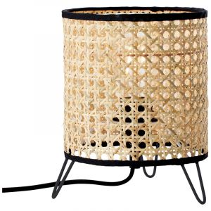 Lampe de table marronne rustique, Emmelie