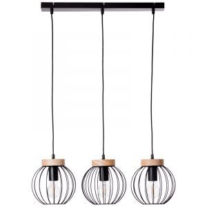 Suspension en bois noire, Donato
