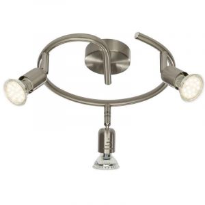Spot plafond chromé en métal, Hayo, 50W, 3000K LED