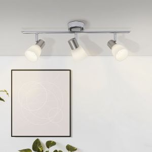 Spot plafond chromé en métal, Ziyana, 4W, 2700K LED