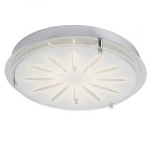 Applique murale chromée en verre, Danae, 15W, 3000K LED