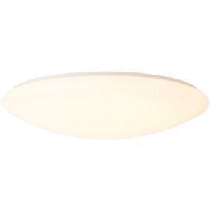 Plafonnier blanc design, Djalissa, 60W, blanc chaud à froid réglable LED, avec télécommande