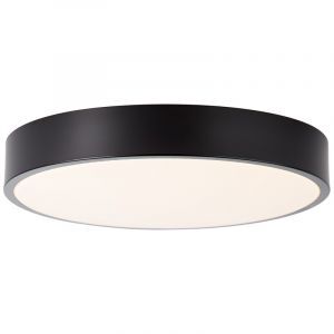Lampe plafond noire moderne, Asude, 12W, 3000K LED