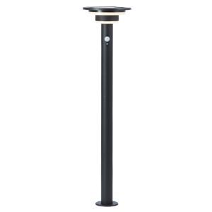 Lampadaire extérieur solaire noir moderne, Lonneke, 3W, 3000K LED, IP44