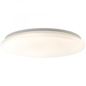 Lampe plafond blanche en plastique, Julie, 36W, blanc chaud à froid réglable LED, avec télécommande