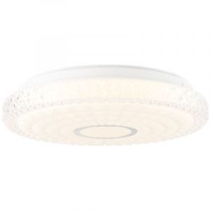 Lampe plafond chromée design, Jenine, 12W, 3000K LED
