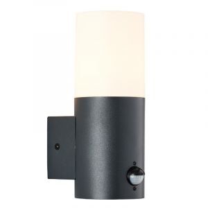 Applique extérieur avec détecteur de mouvement anthracite moderne, Quenten, IP44