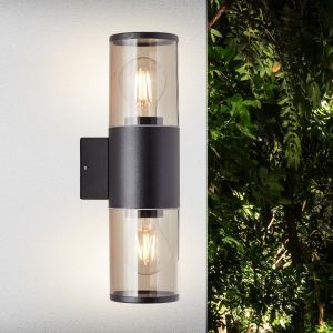 Luminaire extérieur noire moderne, Sherwin, IP44