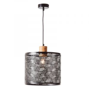 Suspension en bois noire, Sherona