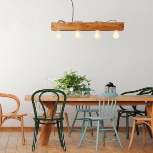 Suspension en bois marronne, Rasha
