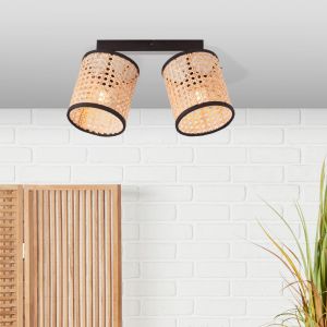 Spot plafond beige rustique, Emmelie