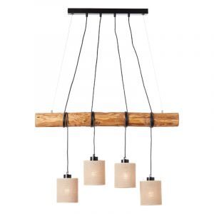 Suspension table à manger en bois marronne, Veronique