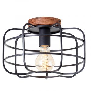 Plafonnier en bois noir, Taede