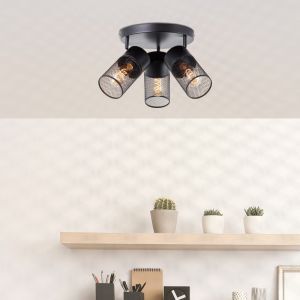 Spot plafond noir industriel, Georgino