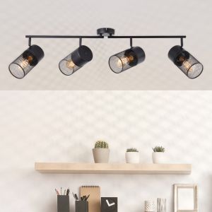 Spot plafond noir industriel, Georgino