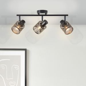 Spot plafond noir industriel, Raquel