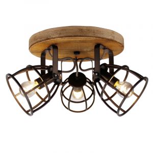 Spot plafond noir industriel, Calvin