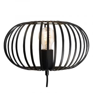 Applique murale noire industrielle, Lieve